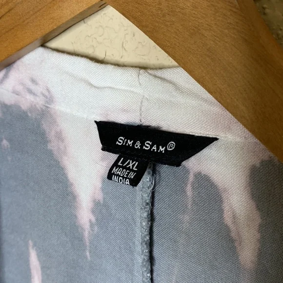 Tie Dye Kimono Open Front - Picture 2 of 5